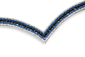 Crystal Browband | TheOne V shape Blue Jeans