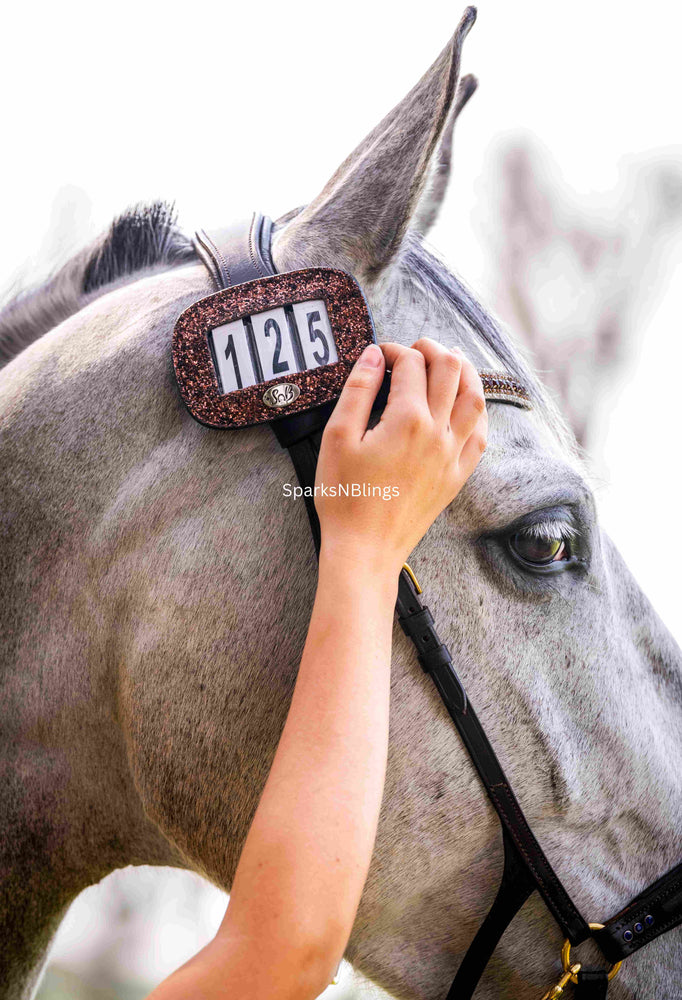 Glitter Horse Number Plate