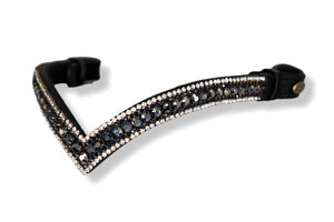 Crystal Browband | TheOne V shape Blue Hematite