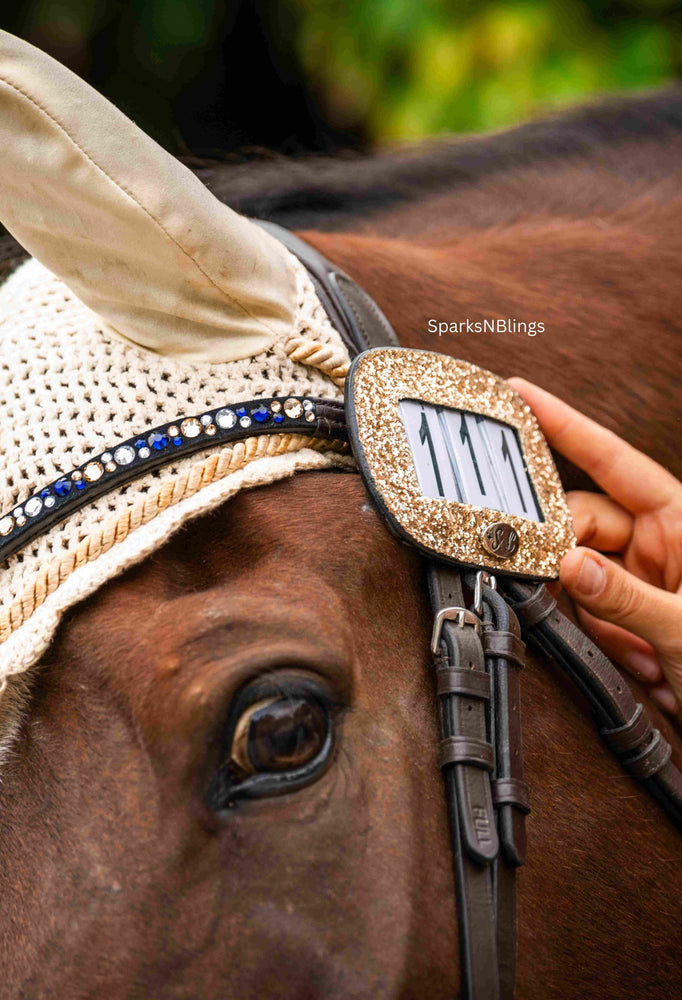 Glitter Horse Number Plate