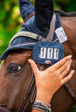 Glitter Horse Number Plate