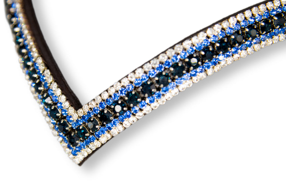 Crystal Browband | TheOne V shape Blue Jeans