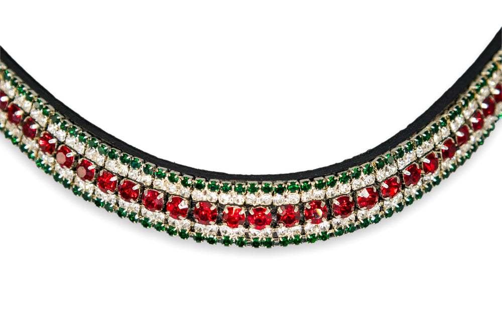 Crystal Browband | TheOne U Shape Italian Flag