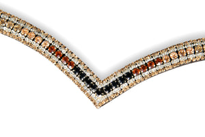 Crystal Browband | TheOne V Shape Desert Glow